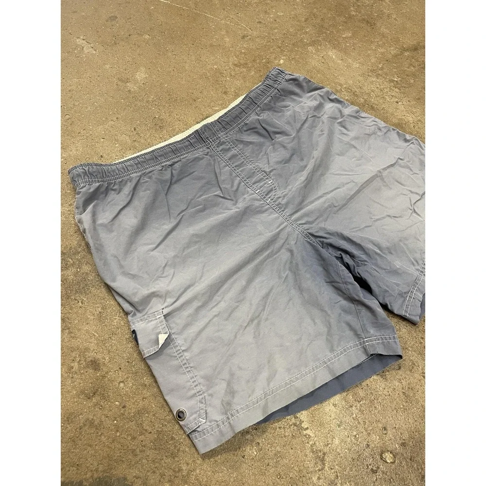 Old Navy Swim Trunks Mens Large Gray Cargo Pocket Mesh Liner Elastic Waist Beach